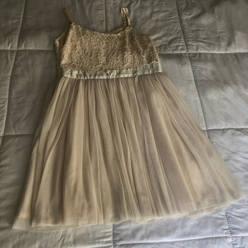 Cream Lacey Dress